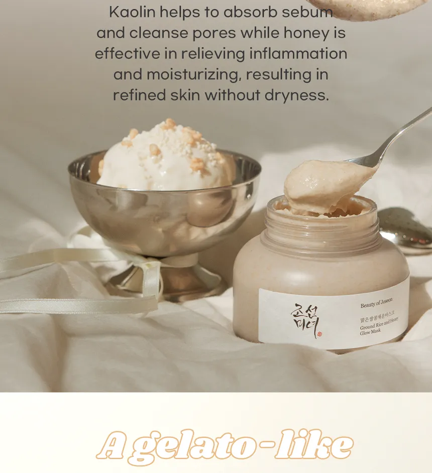 Gound rice and honey glow mask 040