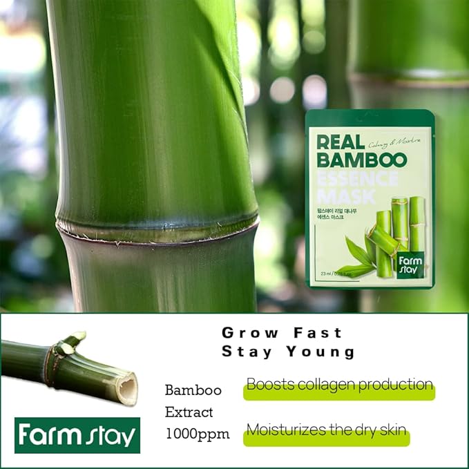 FARMSTAY REAL BAMBOO Essence Mask 23 ml 05