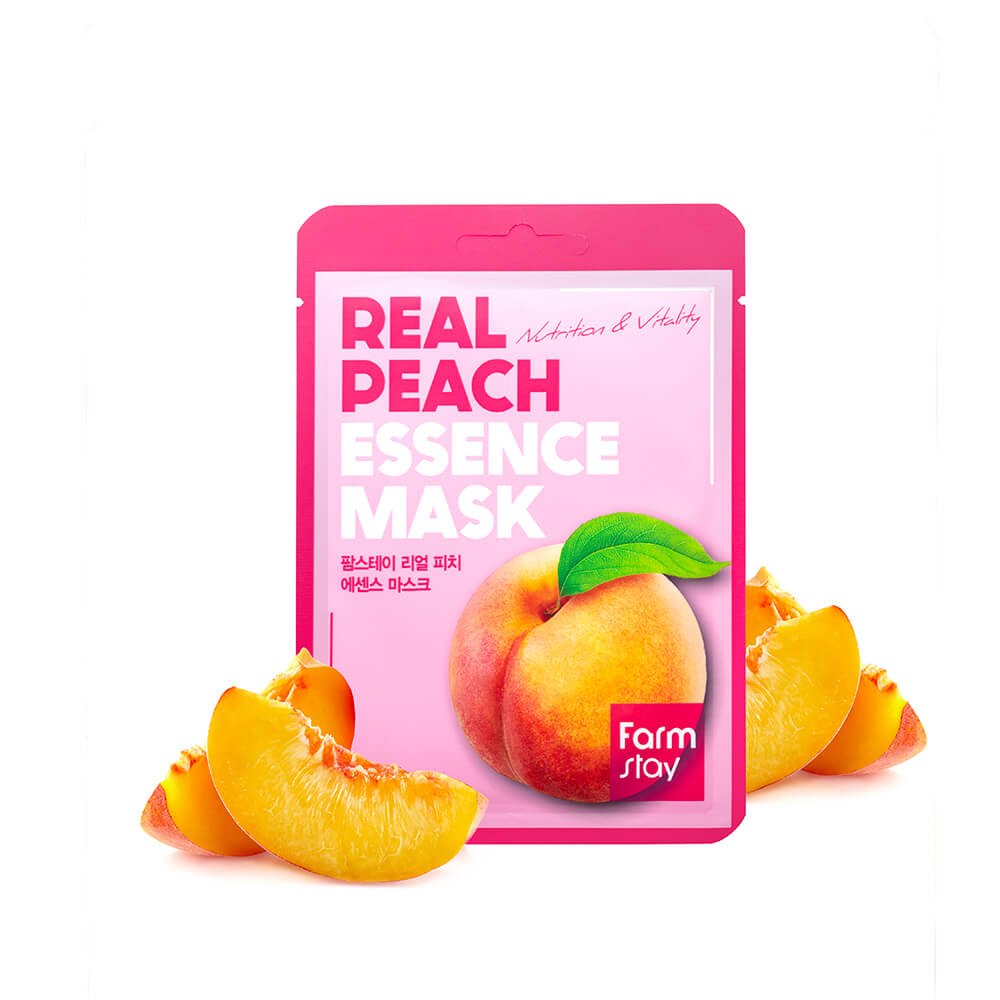 FARMSTAY REAL PEACH Essence Mask 23 ml 01