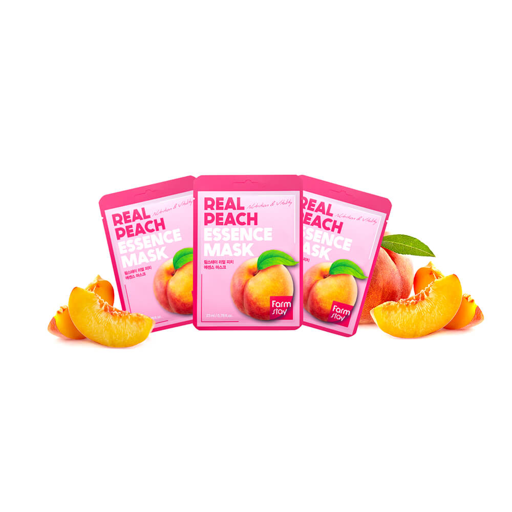 FARMSTAY REAL PEACH Essence Mask 23 ml 02