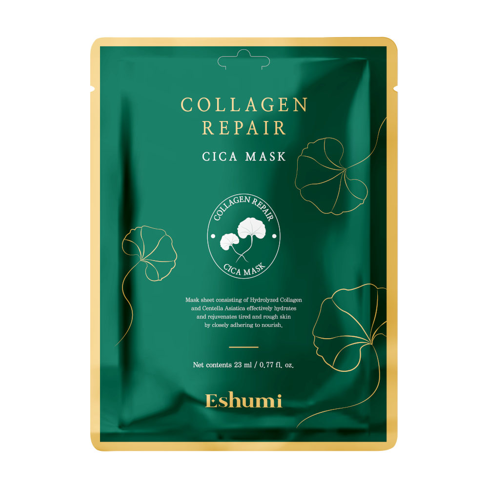 ESHUMI Collagen Repair Cica Sheet Mask με κολλαγόνο και Centella